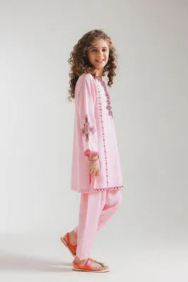 Pink Embroidered Lawn 2-Piece Set for Women