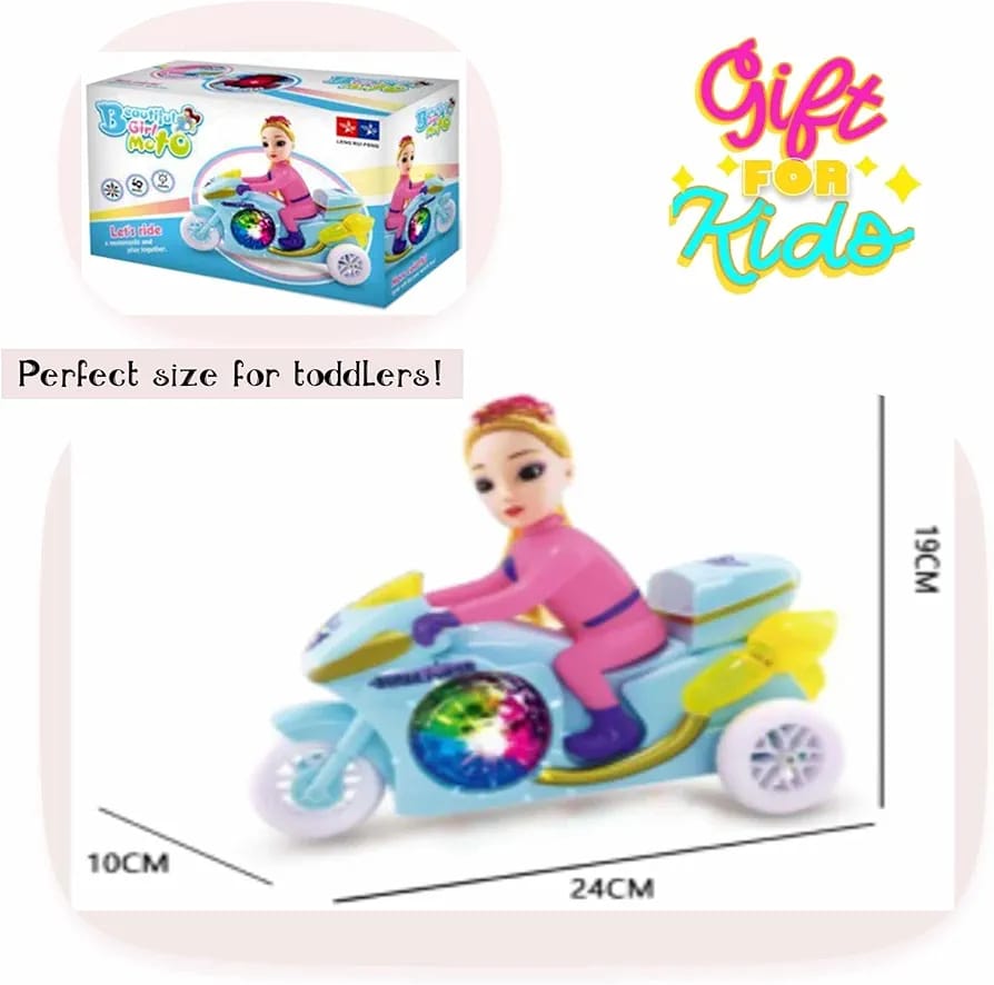 Princess Motorbike Toy With Lights Music And Dolls